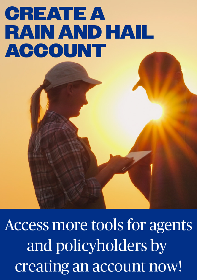 Create a Rain and Hail Account